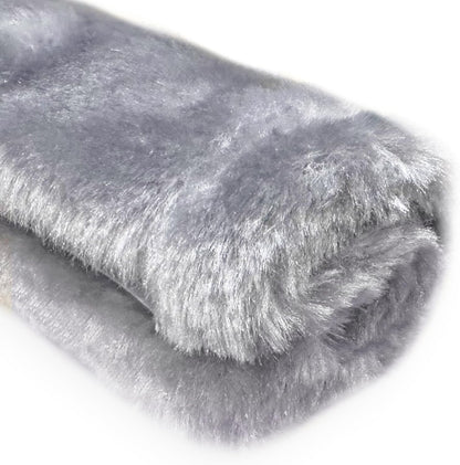 Amooca Soft Faux Fur Universal Fit Seatbelt Cover Car Truck SUV Airplane Seat Belt Shoulder Pad for Carmera Backpack Straps Neck Cushion Protector 2 Pack 10.5in Dark Gray