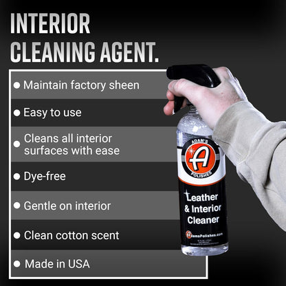 Adam's Polishes Leather & Interior Cleaner, 16oz