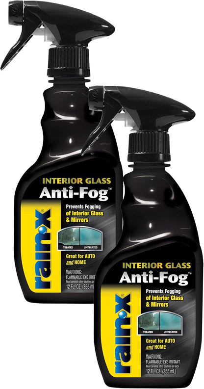 Rain-X AF21106D Glass & Mirrors Anti-Fog Treatment, Prevents Fogging & Steaming on Windshield and Visors, Improves Visibility, Great for Auto & Home