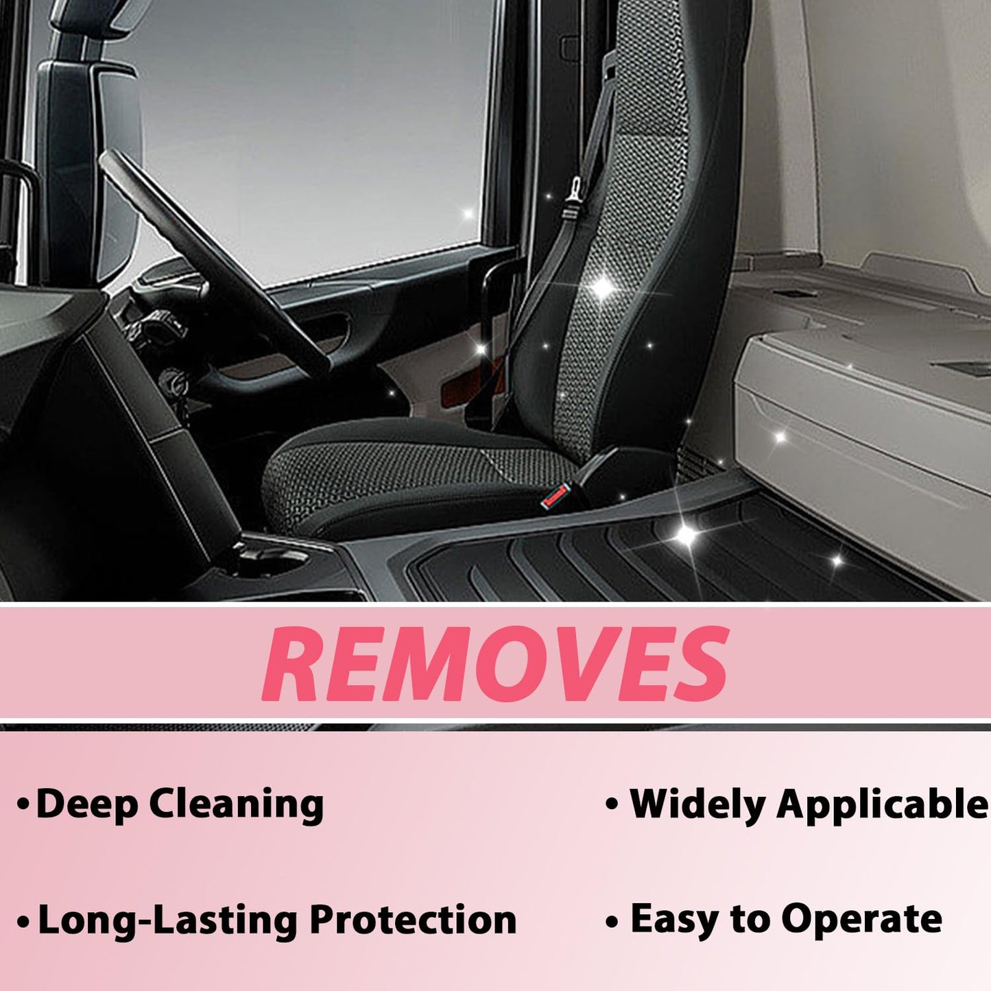 2PCS Polishing Cleaner, Car Interior Cleaner Spray, Total Vehicle Interior Detailer Spray Rejuvenation, 100ml Multi-Purpose Cleaner