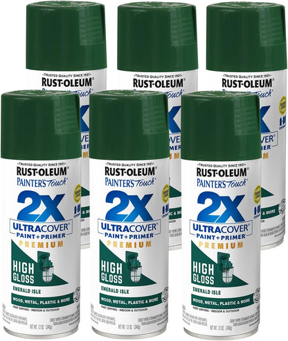 Rust-Oleum 334029 Painter's Touch 2X Ultra Cover Spray Paint, 12 oz, Gloss Clear - Colors E