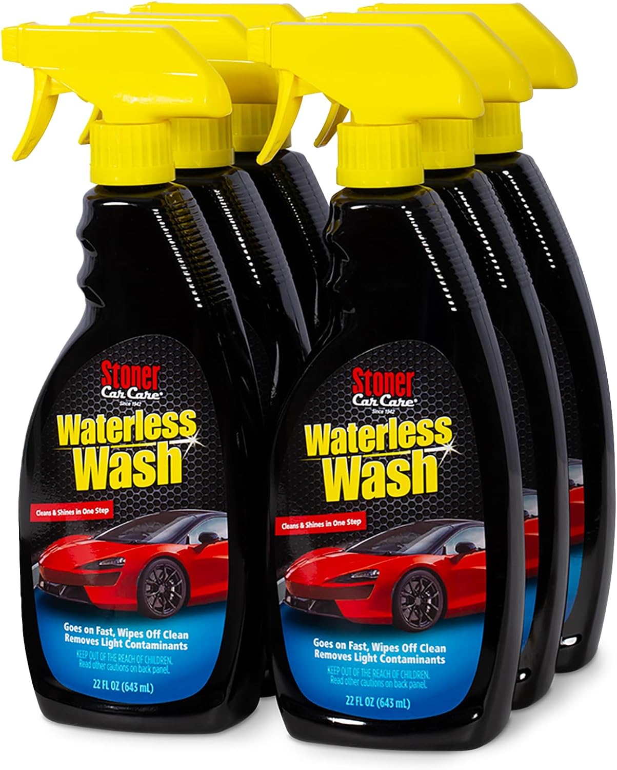 Stoner Car Care 92604-2PK Waterless Wash Car Detailing Spray – Safe, Scratch-Free Formula Quickly Cleans, Shines & Protects Cars, Trucks, Boats, Motorcycles, RVs & More – 22 Fl Oz, Pack of 2