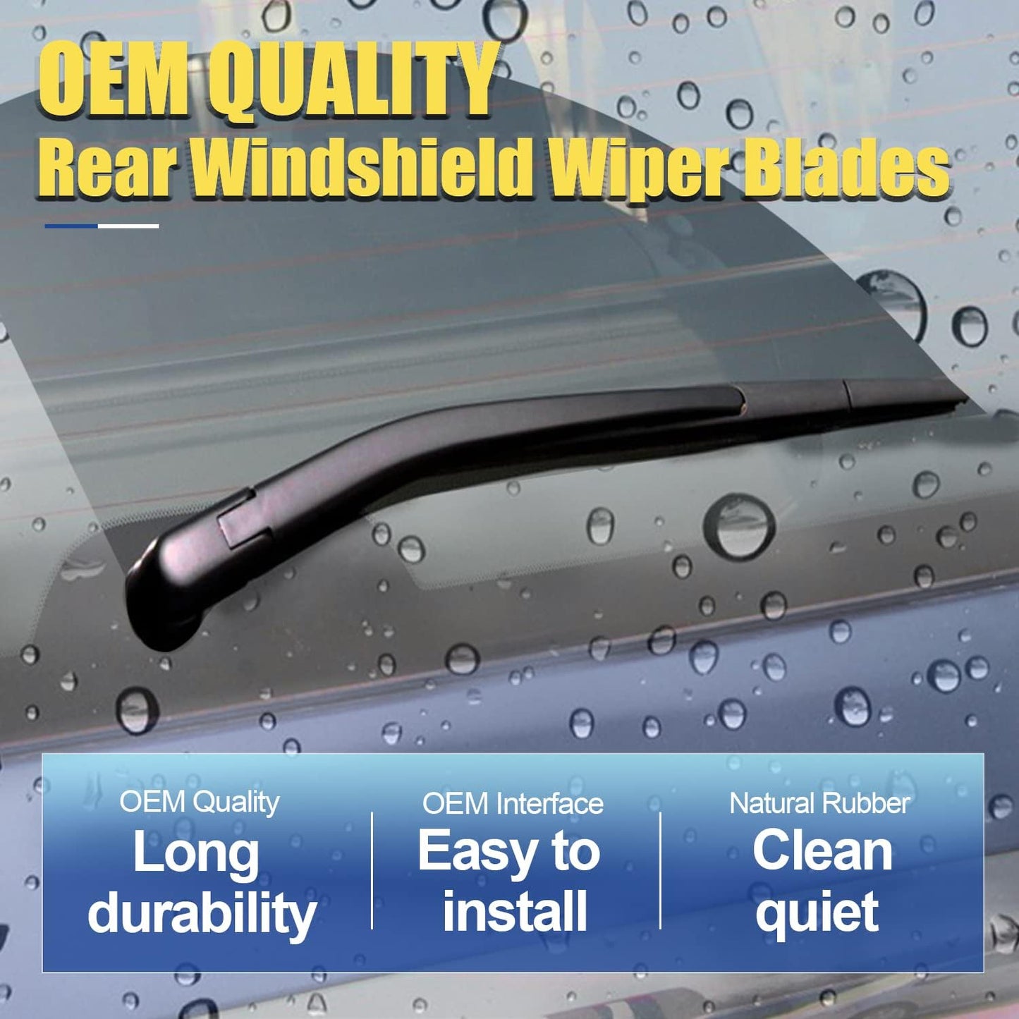 3 Wipers Factory Replacement For Subaru Outback 2020-2022 2023 2024 Original Equipment Replacement Windshield Wiper Blades Set 26"+18"+16" (Set of 3) Top Lock - Colors A