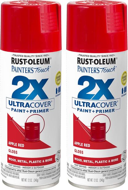 Rust-Oleum 334029 Painter's Touch 2X Ultra Cover Spray Paint, 12 oz, Gloss Clear - Colors A