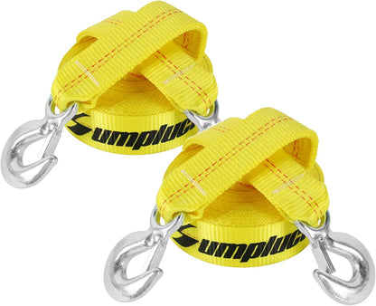 ATV Tow Strap with Hooks 20 ft,15000 lbs Towing Straps Heavy Duty with Hook 2 inch x 20 Foot Ropes for Trucks Vehicles Acessories,Cable for Truck Boat,Roadside Emergency Car Kit