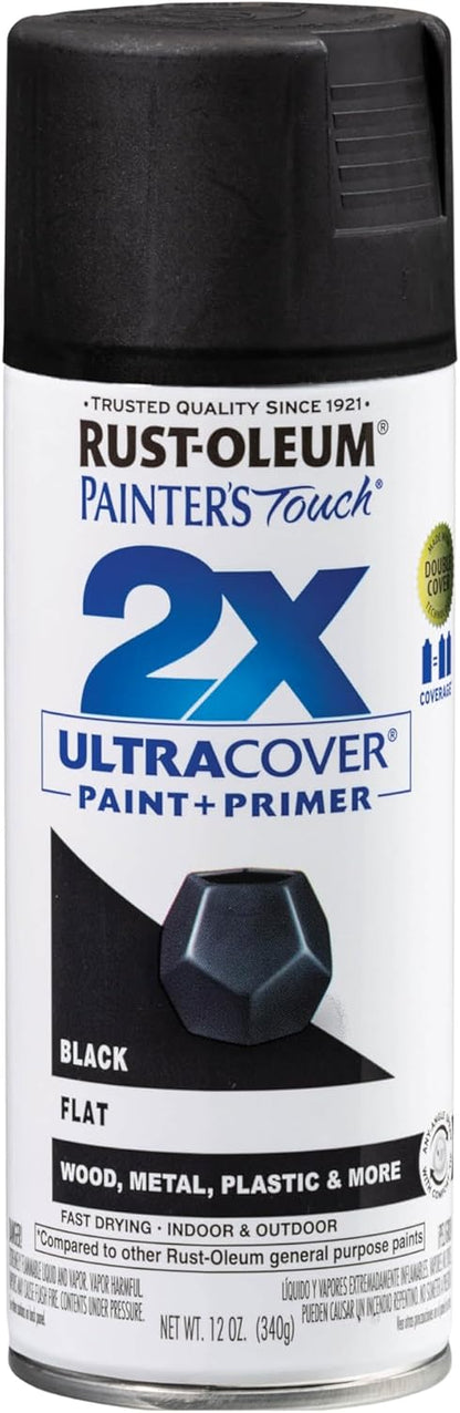 Rust-Oleum 334029 Painter's Touch 2X Ultra Cover Spray Paint, 12 oz, Gloss Clear - Colors F
