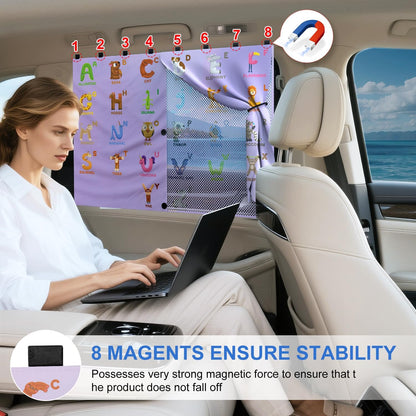 Car Window Shades, [Upgraded] 8 Strong Magnets Magnetic Side Window Sun Shade [2 Pack] - Dual Layer UV Ray Protection Car Sunshade for Baby, Kids & Pets - Universal Fit for SUV, Sedan & Trucks