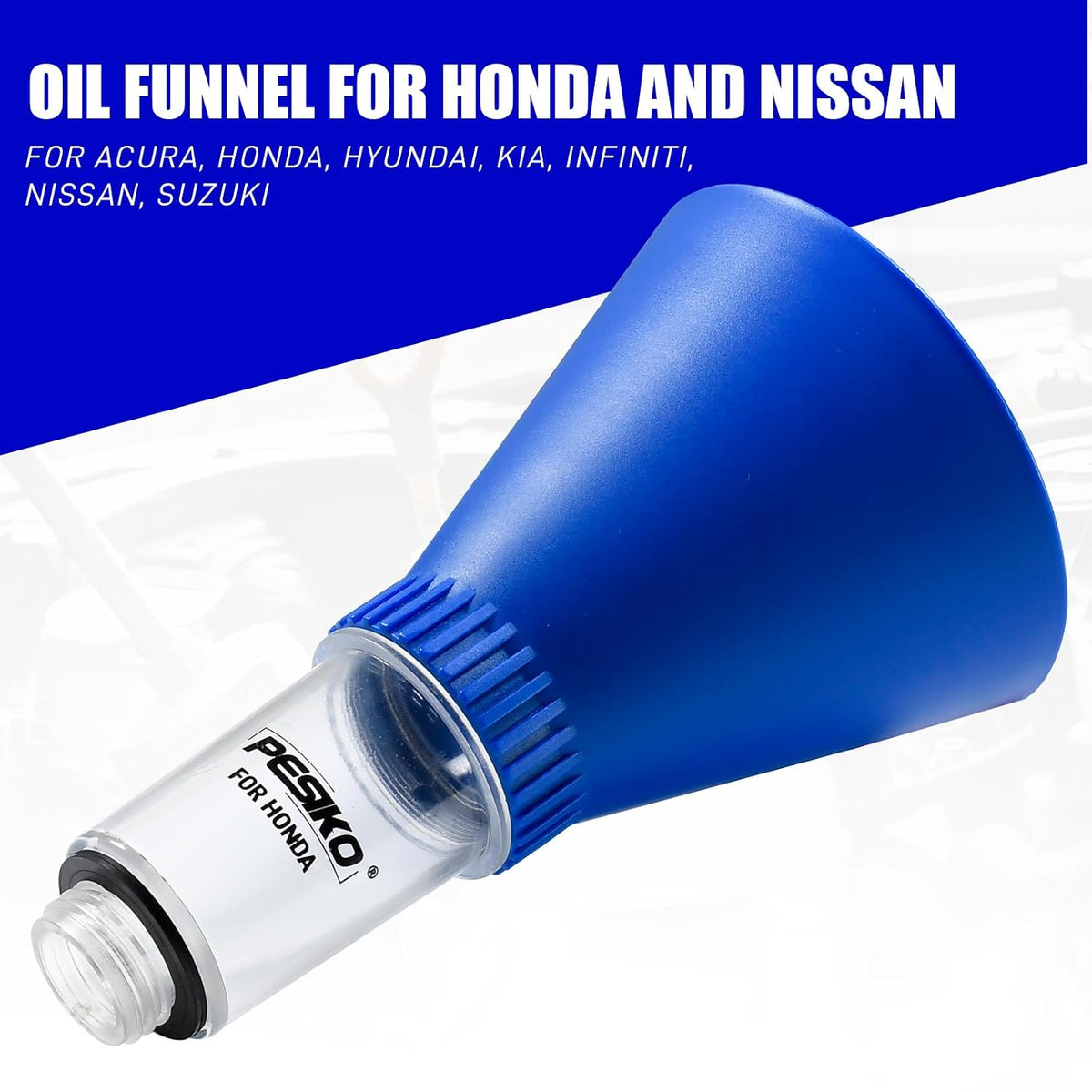Engine Oil Funnel Spill-Free Hands-Free Compatible with Buick, Cadillac, Chevrolet, and GMC Vehicles for Fast & Easy Oil Change