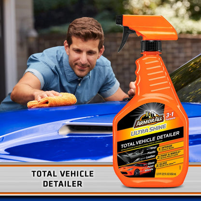 Armor All Ultra Shine Total Vehicle Detailer by Armor All, Car Detailer Spray for Interior and Exterior Use, 22 Fl Oz