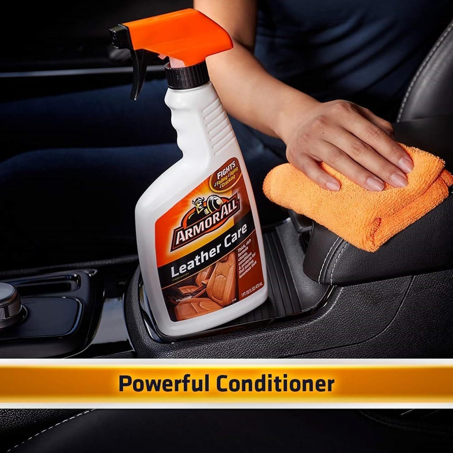 Armor All Car Leather Conditioner Gel, Interior Cleaner for Cars, Trucks and Motorcycles, 18 Fl Oz