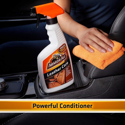 Armor All Car Leather Conditioner Gel, Interior Cleaner for Cars, Trucks and Motorcycles, 18 Fl Oz