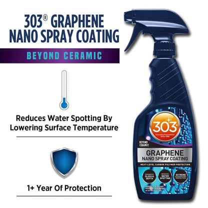 303 Products Graphene Nano Spray Coating for Cars, Advanced Graphene Coating Spray – Enhances Gloss & Depth, Water Repellent, UV Protection, Helps Prevent Scratches, 15.5 oz
