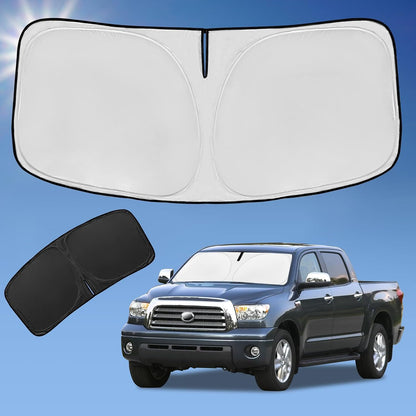 for Toyota Tacoma 2016-2023 2024 2025 2026 Sun Shade Sunshade Windshield Cover - 4 Layers Front Window Shade Custom Fit Tacoma 2Dr 4Dr Pickup Sun Visor 240T Shade Blocks UV Rays Car Accessories - Colors E