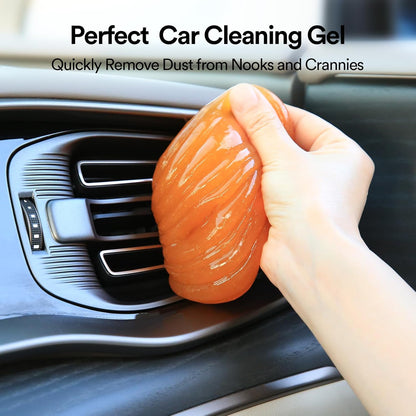PULIDIKI Car Cleaning Gel Car Cleaning Putty Car Putty Auto Detailing Tools Car Slime Cleaner Dust Cleaning Gel for Car Interior Cleaner Car Cleaning Supplies Cleaning Kit Car Accessories Blue 2Pack