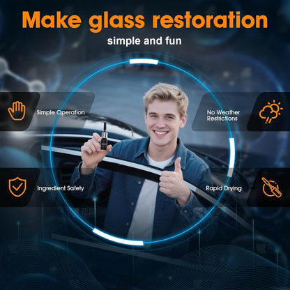 Windshield Chip Repair Kit, Quick-Fix Car Cracked Windshield Repair Kit, Glass Crack Repair Resin with Suction Cup for Fixing Car Chips Scratches Cracks & Bulls Eye,2 Pack