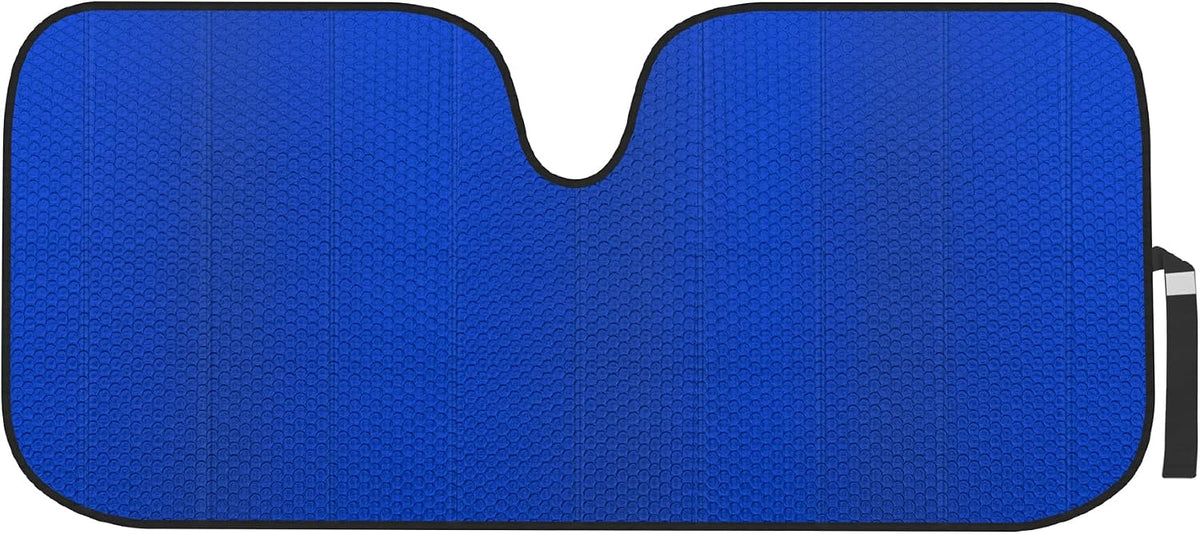 Motor Trend Windshield Sunshade for Car, Truck & SUV, Black - Folding Sun Shade for Front Window, Auto Sun Visor Heat Protection, UV Rays Blocker (58 x 24 Inch)