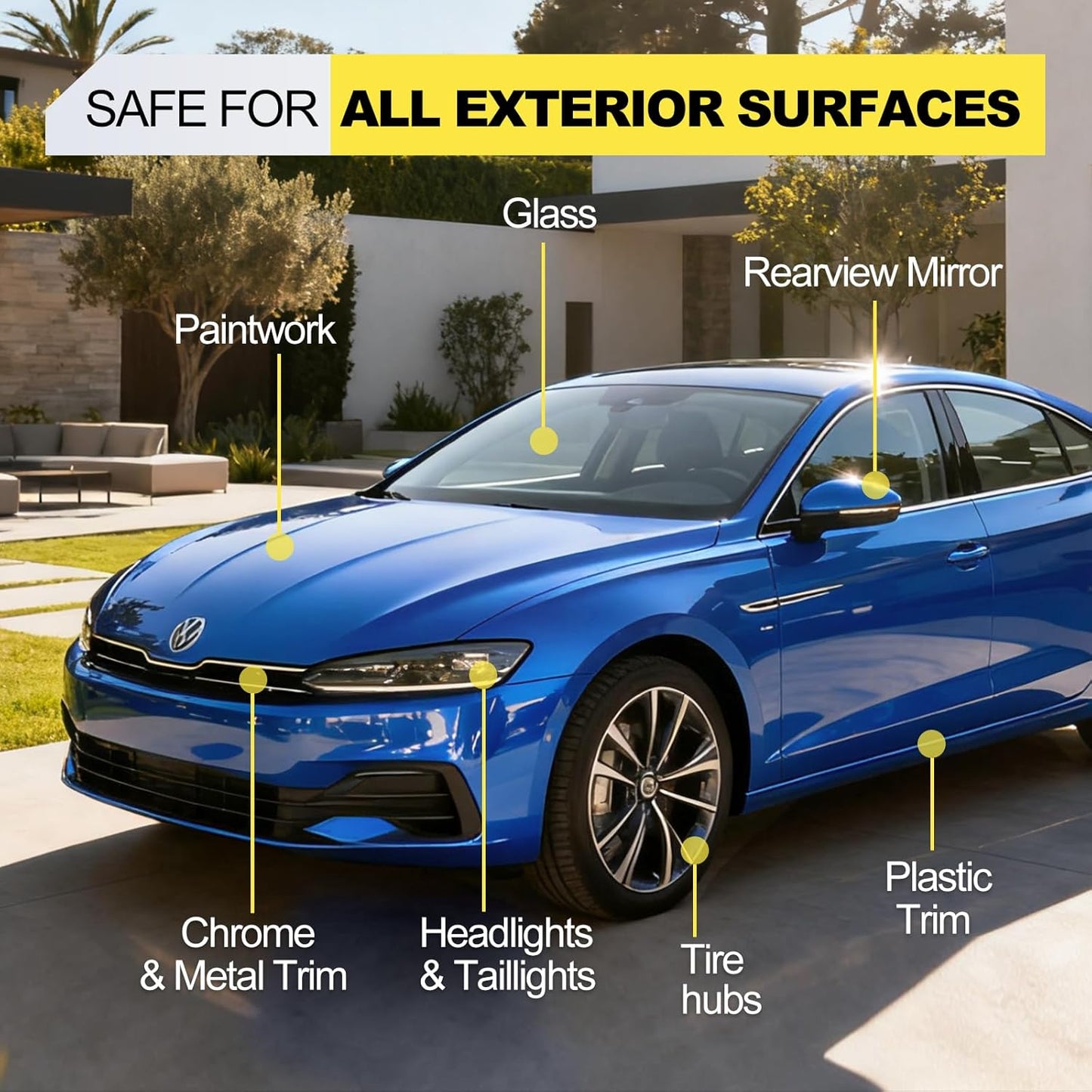 500ML Ceramic Coating for Cars: Quick Effect Coating Agent for Car Motorcycles Trucks & RVs - Extreme Hydrophobic Water Beading & Deep Gloss Shine for Long-Lasting Polish Spray Wax（2pack）