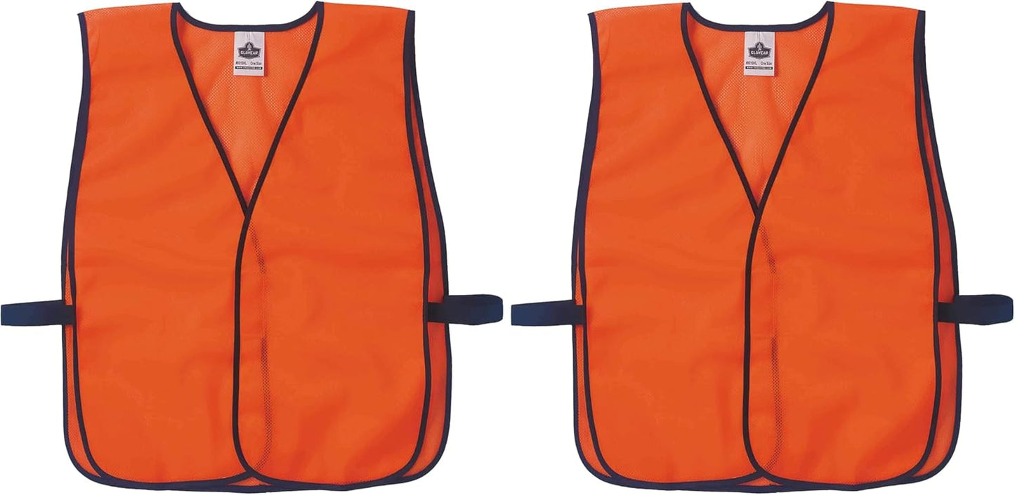 Ergodyne GloWear 8010HL Non-Certified High Visibility Vest, One Size, Orange