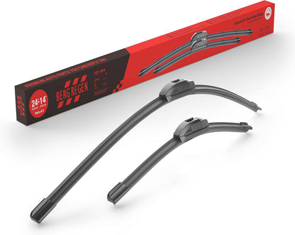 BERG REGEN 22"+19" Windshield Wiper Blades Replacement for Chevy Chevrolet Colorado 2006-2012, Suzuki Forenza 2004-2008, Ford Focus 2000-2011, GMC Canyon 2004-2012 –Genuine OEM Quality (Set of 2)