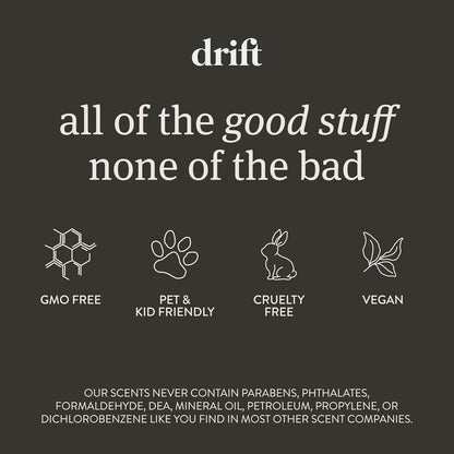 Drift Car Air Freshener - The Original Wood Air Freshener - Car Odor Eliminator - Long Lasting Scent - Metal Clip - Essential Oils - Clean Ingredients - Variety 3 Pack Refill - NO CLIP INCLUDED