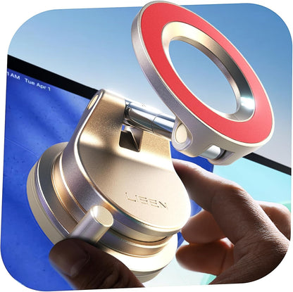 LISEN for Magsafe Car Mount, Magnetic Phone Holders for Your Car Vacuum, Phone Mount for Car Accessories for Women Men Jeep BMW, Suction Phone Holder Gifts Kits, for iPhone 17 Pro Max 16 15 14 13 12