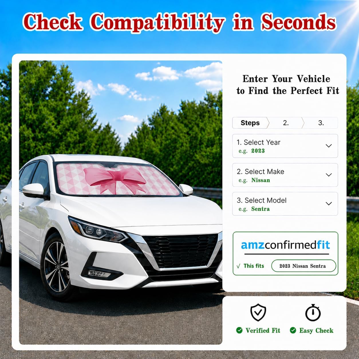 Car Windshield Sun Shade, Funny Cartoon Eyes Sun Visor for Car Windshield Universal Fits Sedan Compact Car Hatchback SUV, UV Heat Protection - 59 x 27.5
