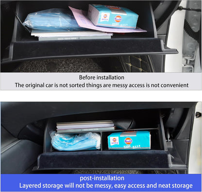 Compatible with Lexus RX Accessories Center Console Glove Compartment Storage Divider for 2023 2024 2025Lexus RX RX350 RX350h RX450h RX500h,Glove Box Organizer RX RX350 RX350h RX450h RX500h