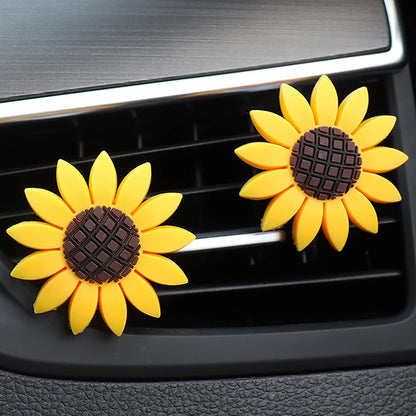 2 Pieces Small Bee Air Vent Clips Bling Bee Car Accessories Cute Car Air Freshener Rhinestone Gift Decorations Charm Car Clip Interior Air Vent Decor