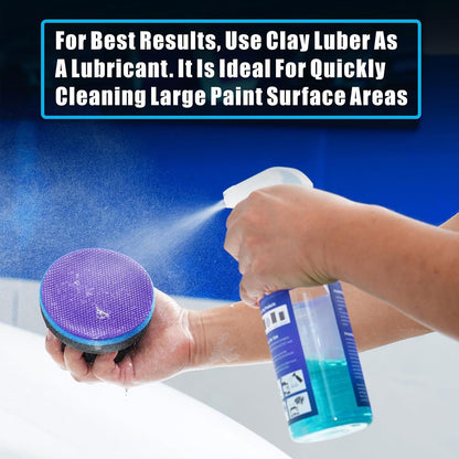 Synthetic Clay, 2-Pack Hand Clay Bar Pad for Car Auto Detailing, Cleansing, Paint Surface Prep Tool for Waxing & Polishing (Blue Purple)