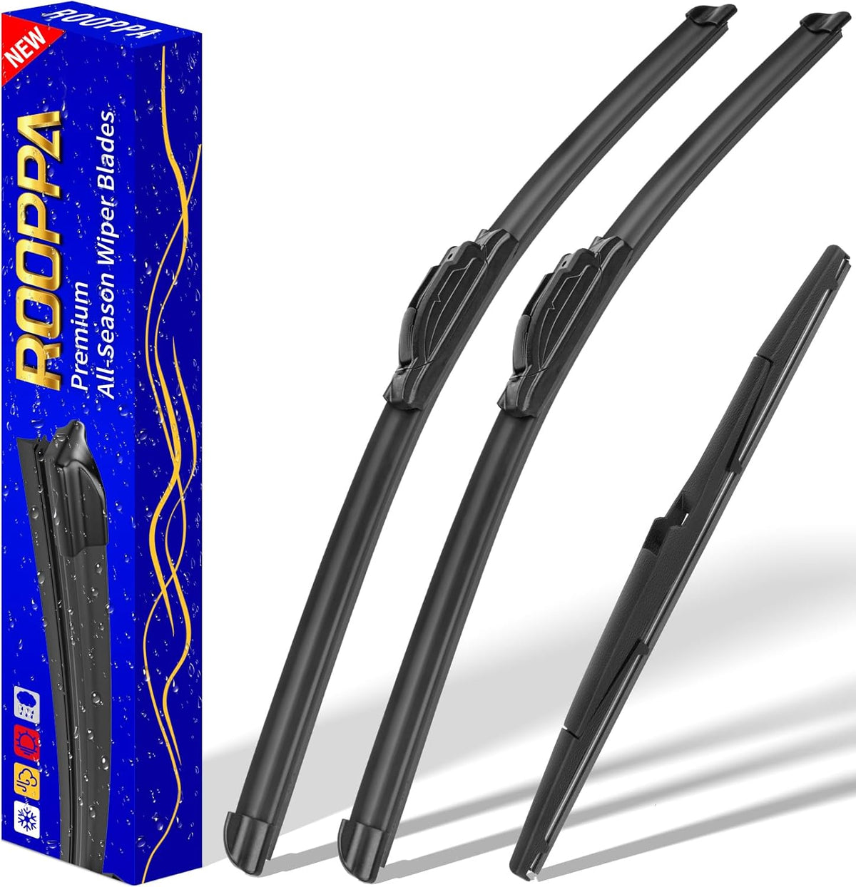 3 wipers Replacement for 2012-2018 Subaru Forester/2015-2019 Subaru Outback, Windshield Wiper Blades Original Equipment Replacement - 26"/17"/14" (Set of 3) U/J HOOK - Colors B