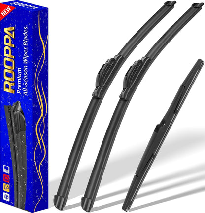 3 wipers Replacement for 2012-2018 Subaru Forester/2015-2019 Subaru Outback, Windshield Wiper Blades Original Equipment Replacement - 26"/17"/14" (Set of 3) U/J HOOK - Colors B