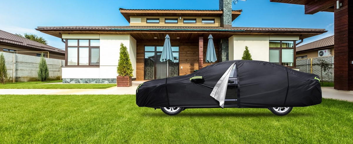 Car Cover Custom Fit for Honda CRV 1997-2025,Toyota RAV4 1996-2025, 6 Layers Truck Cover Waterproof All Weather for Automobiles,Outdoor Full Exterior Cover,Rain, Sun, Wind Protection,Black