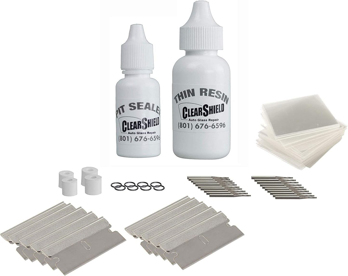 Clearshield Windshield Repair Kit - Window Rock Chip Repair Kit - Cracked Windshield Repair Kit - Auto Glass Repair Kit for 200+ Repairs