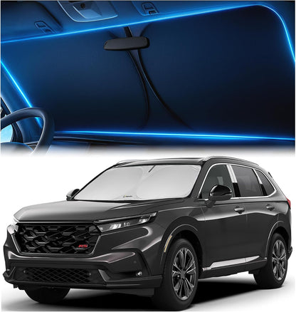 Magnelex Windshield Sun Shade for Dodge RAM 1500 2019-2023 2024 2025 2026, Foldable Car Window Sunshade, Heat & UV Visor Cover, Reflective Front Shades Accessories - Colors B