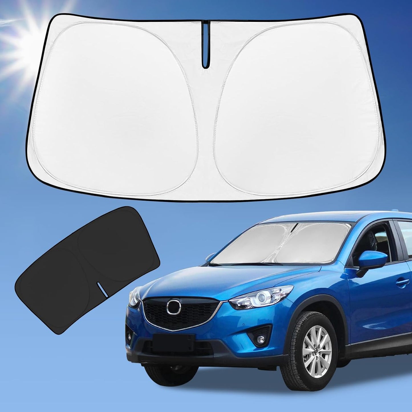 for Toyota Tacoma 2016-2023 2024 2025 2026 Sun Shade Sunshade Windshield Cover - 4 Layers Front Window Shade Custom Fit Tacoma 2Dr 4Dr Pickup Sun Visor 240T Shade Blocks UV Rays Car Accessories - Colors G