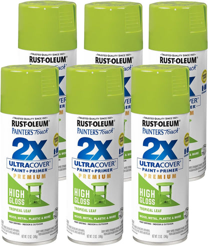 Rust-Oleum 334029 Painter's Touch 2X Ultra Cover Spray Paint, 12 oz, Gloss Clear - Colors A