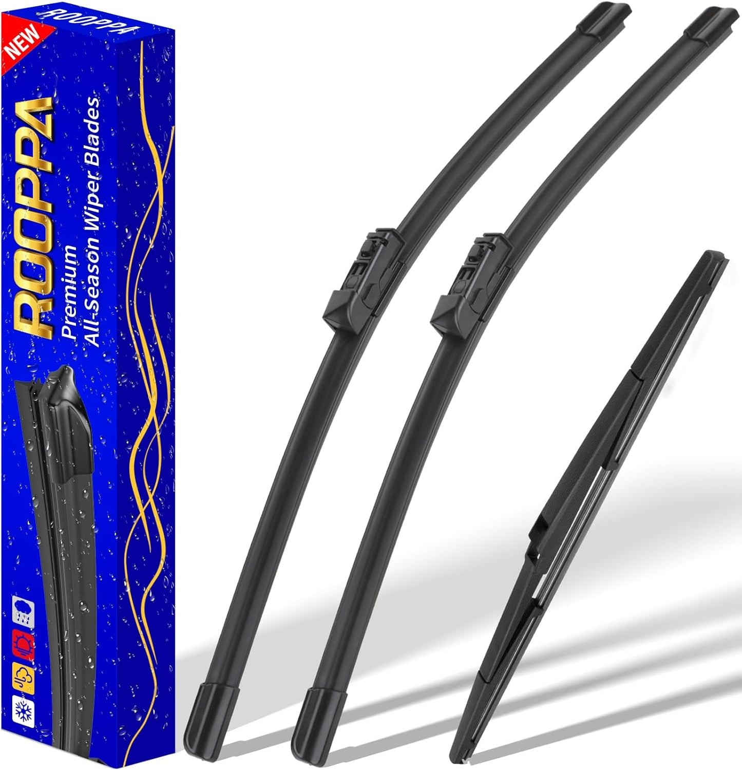 3 wipers Replacement for 2019-2023 2024 2025 2026 Subaru Forester, Windshield Wiper Blades Original Equipment Replacement - 26"/17"/14" (Set of 3) - Colors B