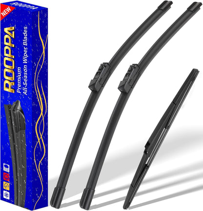 3 wipers Replacement for 2019-2023 2024 2025 2026 Subaru Forester, Windshield Wiper Blades Original Equipment Replacement - 26"/17"/14" (Set of 3) - Colors B
