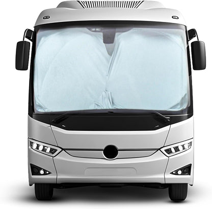 EcoNour Car Windshield Sun Shade | 2025 Upgraded Innovative No-Light-Pass Technology for Maximum Coverage | Foldable Sun Shade Keeps Your Vehicle Cool | Must-Have Car Accessories | Small (59" x 29") - Colors I