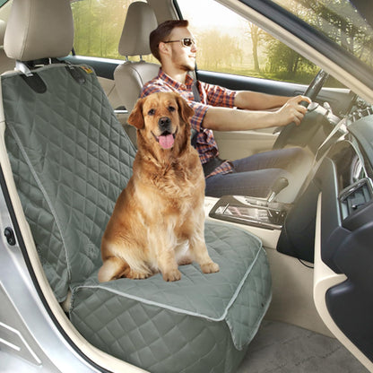 Bark Lover Deluxe Dog Seat Cover for Front Seat-More Durable Waterproof Front Seat Protector, High Heat Resistant and Nonslip Front Seat Cover for Dogs Kids, Universal Size (Black,1 Pack)