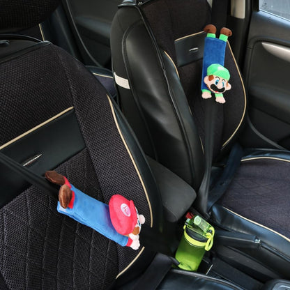 HODRME Car Seat Belt Covers for Kids-Cute Plush Safty Belt Protector Cushions Shoulder Pads, School Bag Strap Covers, Baby Carriage Strap Covers, 2 Pieces
