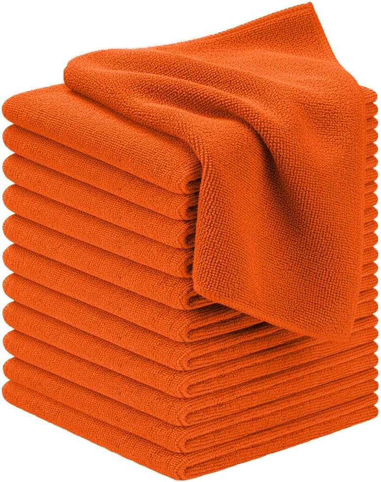 Avalon Towels Microfiber Cleaning Cloths (Value Pack of 36) - Size 16 x 16 Inches, Highly Absorbent Cleaning Rags, Lint Free, Reusable and Washable, Microfiber Towels for Cars