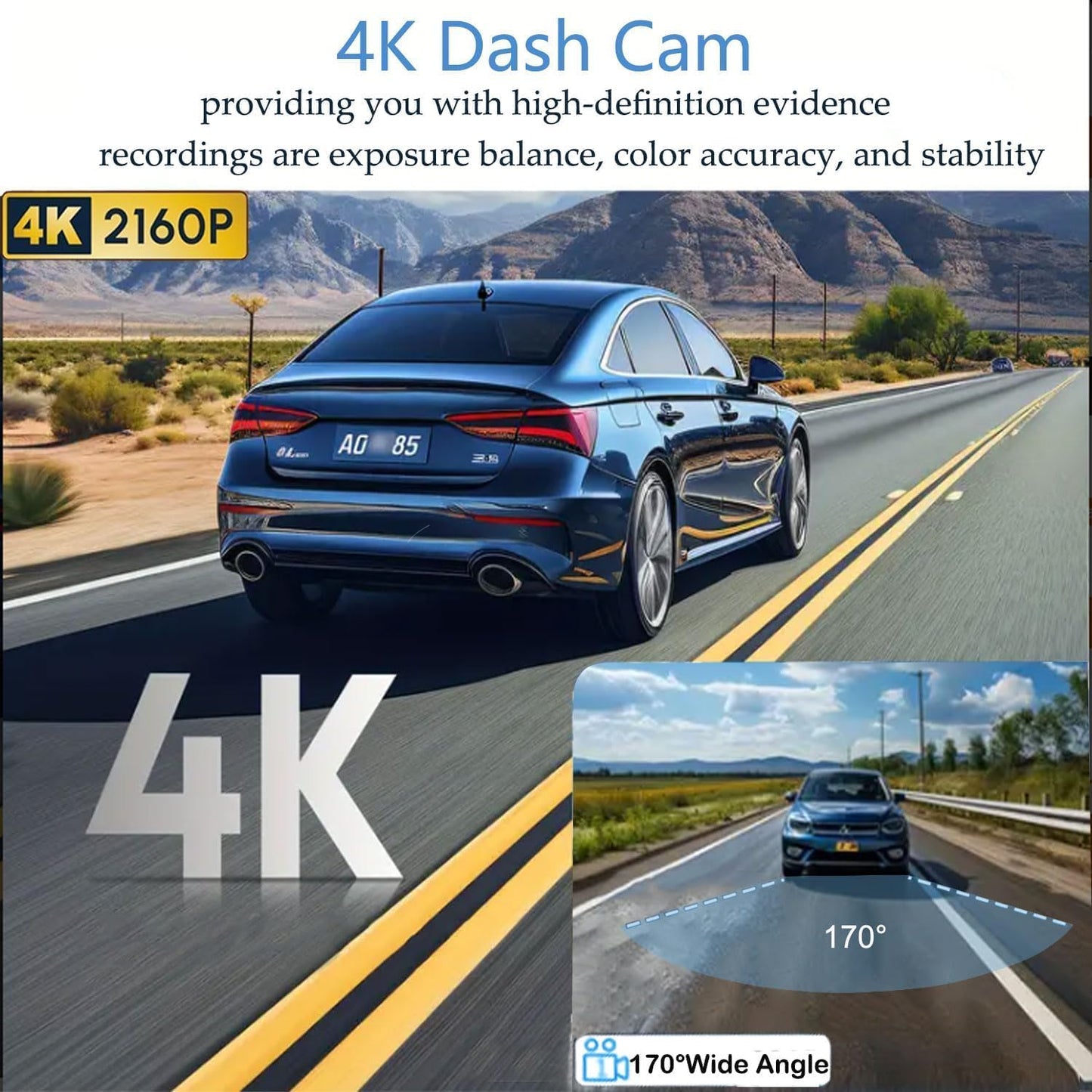 1080P Dual Dash Camera for Car Front and Inside Dashcam Car Security Video Recorder,170°Wide Angle Vehicle Cam,WDR,G-Sensor,2’’ IPS Screen,Loop Recording,Night Vision (Dual Dash Cam Without Card)