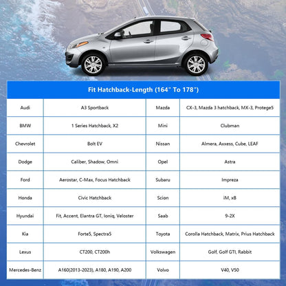 GUNHYI Car Cover for Automobiles All Weather Waterproof, Universal Fit Sedan Ford Mustang, Chevy Camaro/Malibu, Kia Optima, Hyundai Sonata, Nissan Altima, Volkswagen Passat, Tesla Model 3 etc.