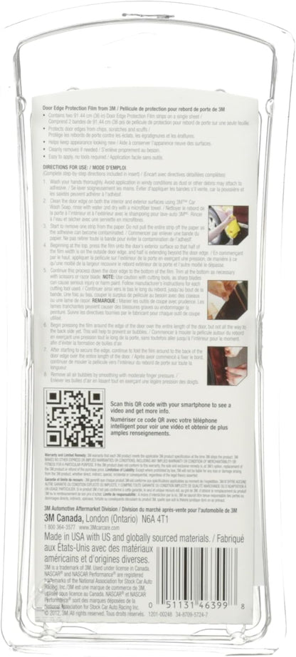 3M Door Edge Protection Film, 36 Inch, Protect Door Edges From Chips, Scratches, and Scuffs, No Tool Required, Yellowing and Staining Resistant, Professional Grade Solution (08582)