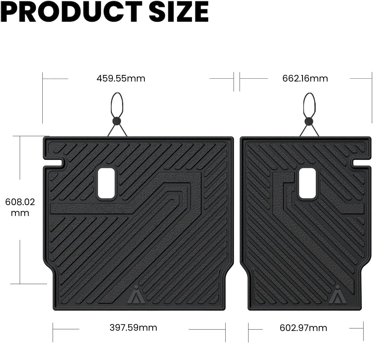 LASFIT Floor Mats for Honda CR-V 2026 2025 2024 2023 (Gasoline & Hybrid & e:FCEV), All Weather TPE Custom Fit Anti-Slip Pet Friendly Car Liners, 1st & 2nd Row Black