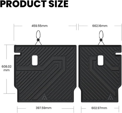 LASFIT Floor Mats for Honda CR-V 2026 2025 2024 2023 (Gasoline & Hybrid & e:FCEV), All Weather TPE Custom Fit Anti-Slip Pet Friendly Car Liners, 1st & 2nd Row Black