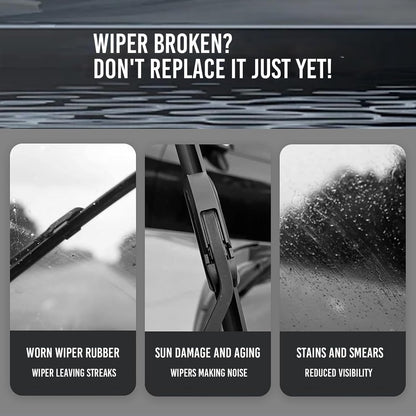 Windshield Wiper Restoration Tool: Fix Squeaks/Streaks in 30 Seconds | Extend Wiper Life 3X (RV/Trailer Ready for Clear Road Trip Visibility)