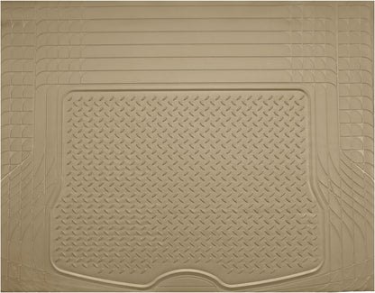 PIC AUTO Heavy Duty Cargo Liner, Trimmable All-Weather Rubber Trunk Mat for Cars, SUVs, Vans & Trucks, Anti-Slip Backing, Durable Protection, Large, Black