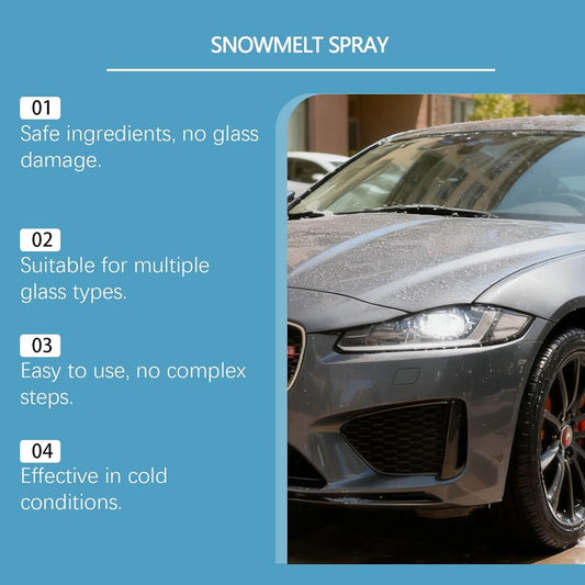 Windshield Deicer Spray for Car, Multi-Surface De-ice Spray Melts Ice & Frost, Safe for Windows, Mirrors, Headlights, Door Locks, Essential Winter Car Care Product (2)